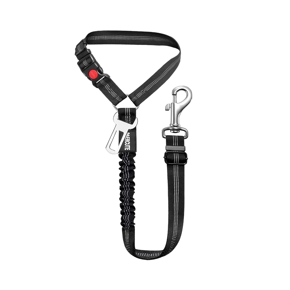 2PCS Dog Harness Car Seat Belt Leash Adjustable Safety Set