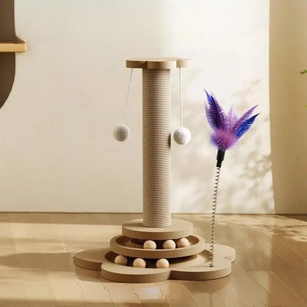 Sisal Cat Scratching Board Climbing Turntable Toy