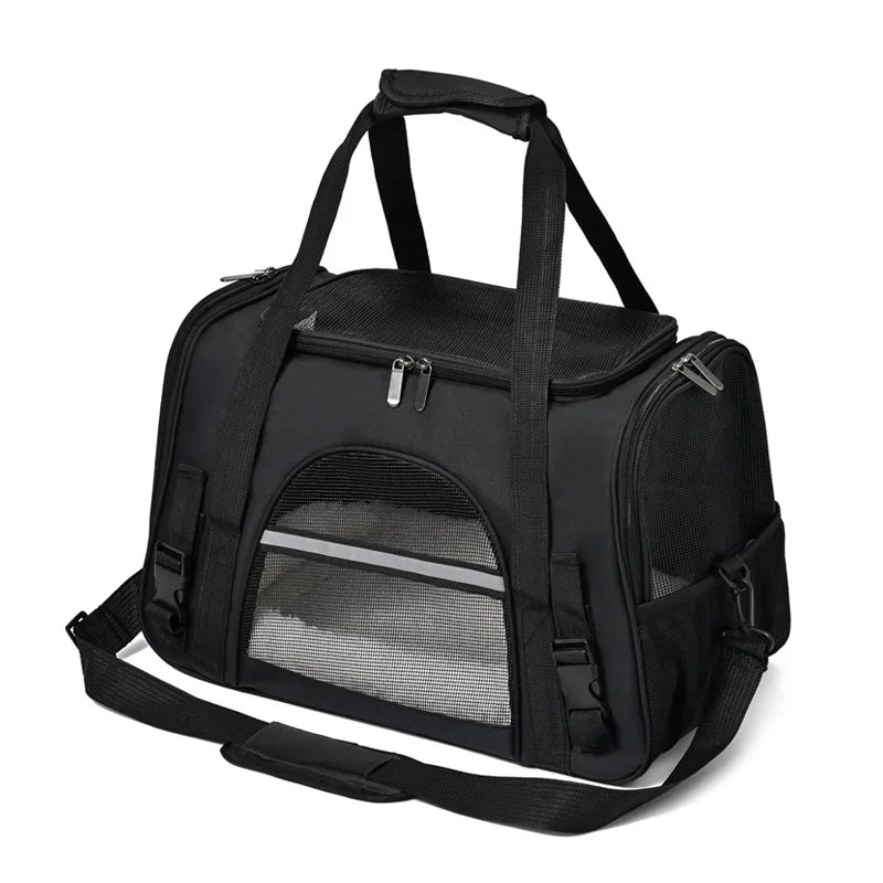 Portable Pet Carrier Bag Breathable Foldable Cat Dog Travel