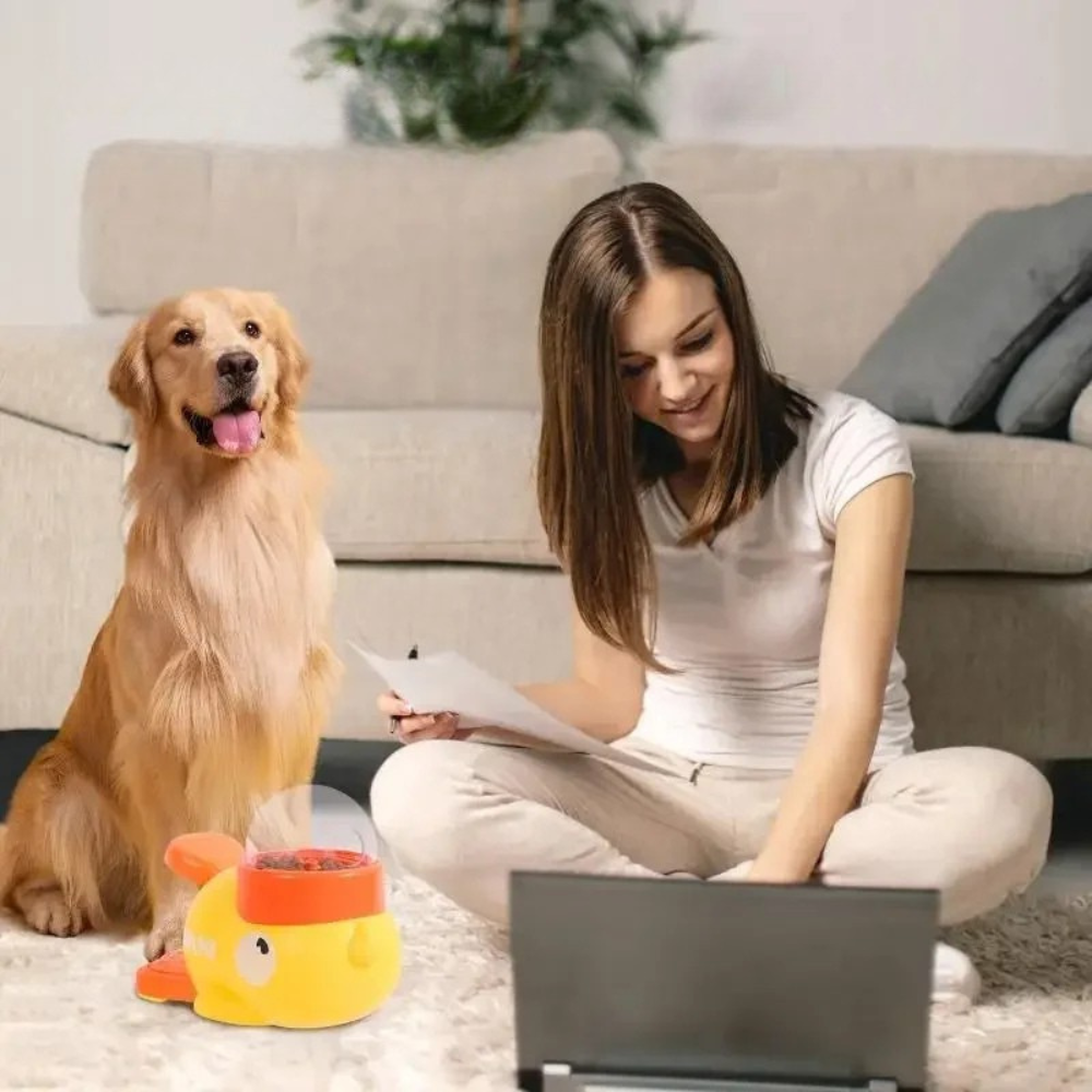2-in-1 Interactive Dog Toy Treat Dispenser Slow Feeder