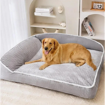 Warm Dog Bed Corduroy Pet Sofa Washable Winter Bed