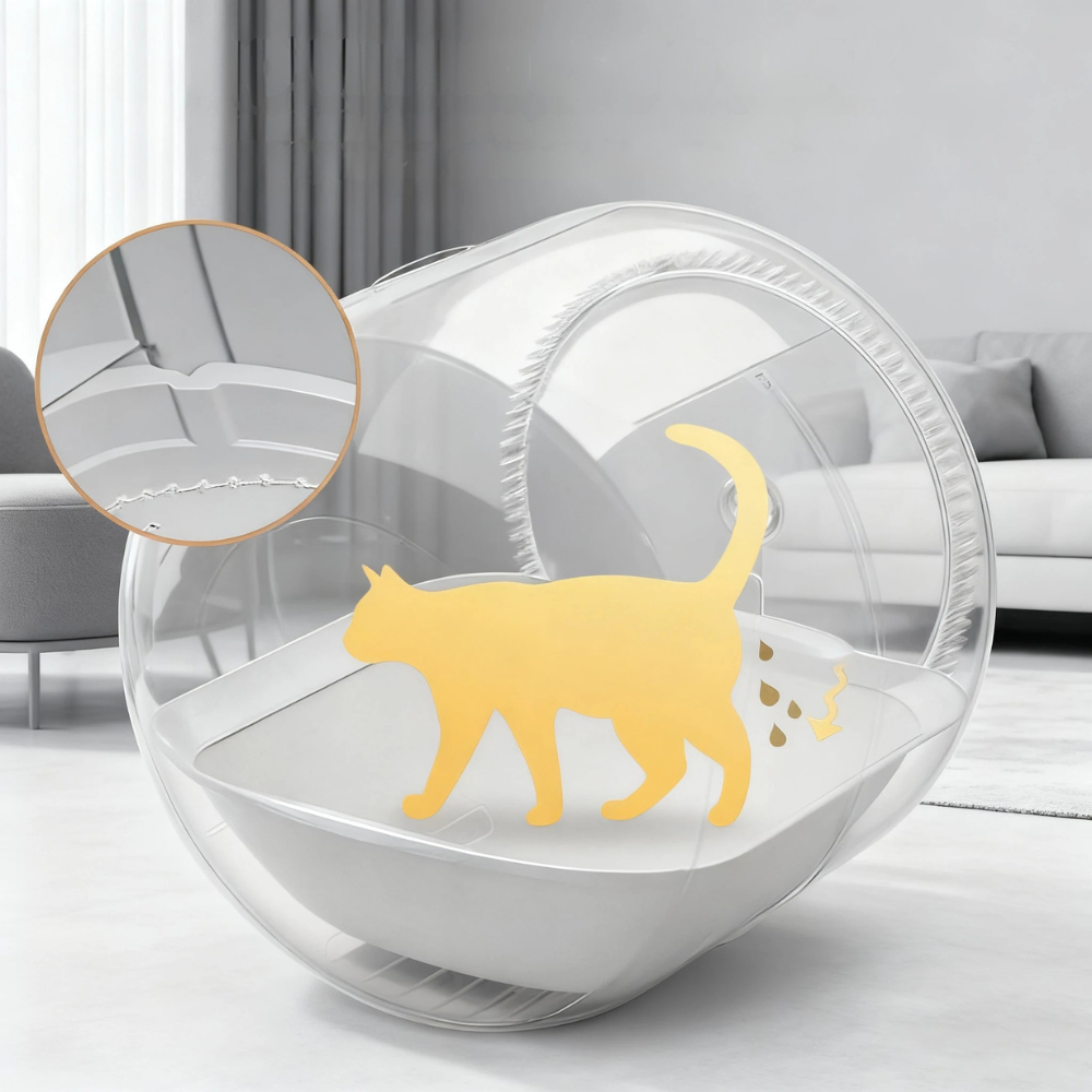 Washable Cat Litter Mat Durable Self Cleaning Accessory