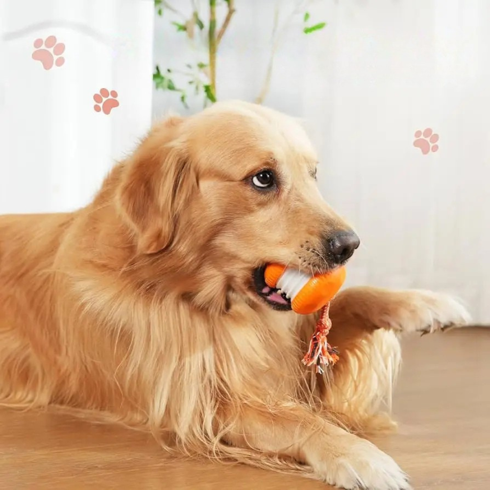 Interactive Dog Toy Ball Automatic Moving Rolling with Rope