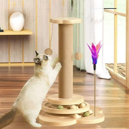 Sisal Cat Scratching Board Climbing Turntable Toy