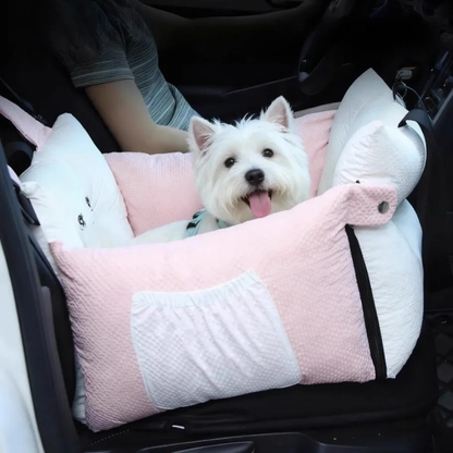 Portable Pet Car Seat Cushion Trunk Bed for Dogs & Cats