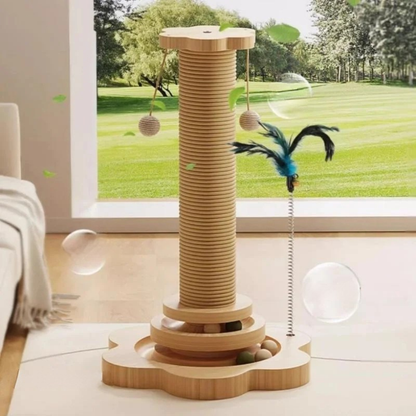 Sisal Cat Scratching Board Climbing Turntable Toy
