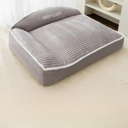 Warm Dog Bed Corduroy Pet Sofa Washable Winter Bed