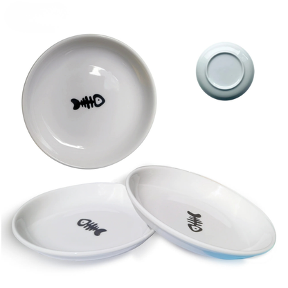 3PCS Ceramic Cat Bowl Set Anti Whisker Fatigue