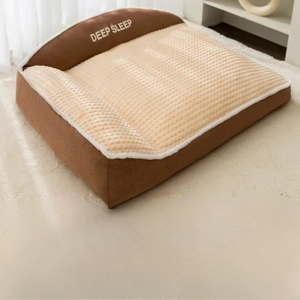 Warm Dog Bed Corduroy Pet Sofa Washable Winter Bed