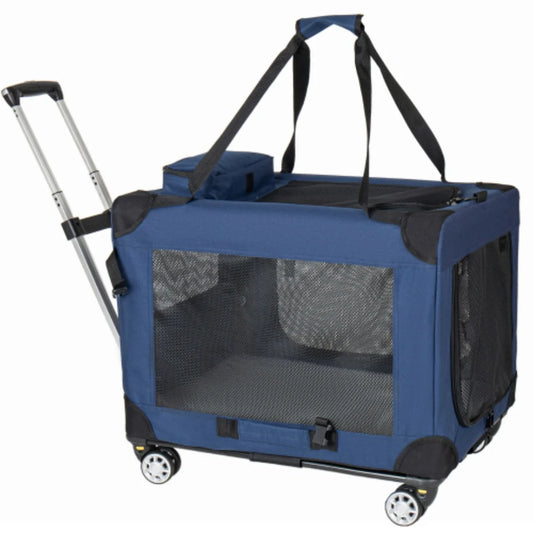 Trasportino pieghevole 2 in 1 per cani e gatti medi e grandi