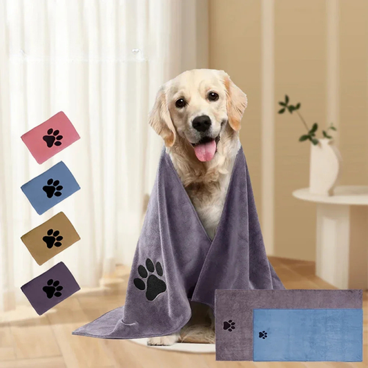 Asciugamano in Microfibra Super Assorbente per Cani e Gatti