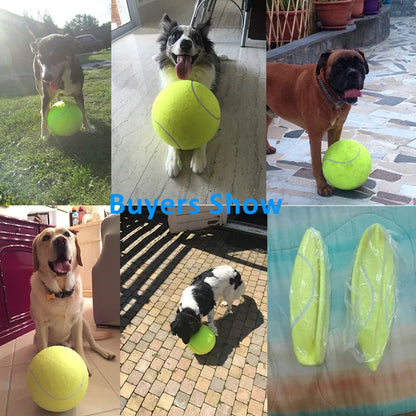 Giant Dog Tennis Ball 7 8 9.5 Inch Jumbo Chew Toy