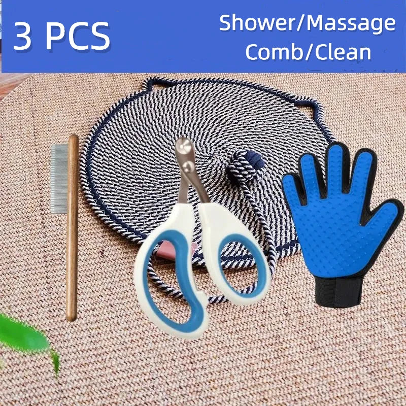 Kit Completo per Toelettatura di Gatti con Forbici e Pettini
