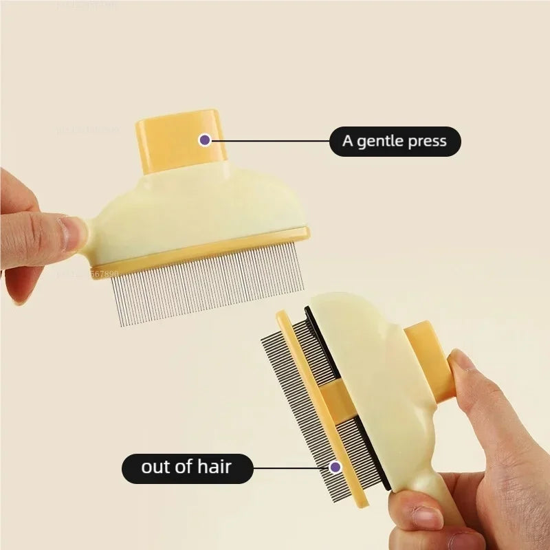 Spazzola 2 in 1 per Gatti con Pettine ad Aghi Anticaduta