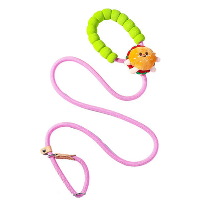 Thicker Pet Dog Training Nylon Rope Chain Collar & Leash