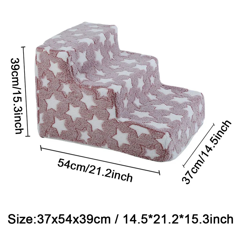 Dog Stairs Pet Ramp 3 4 Step Ladder Washable