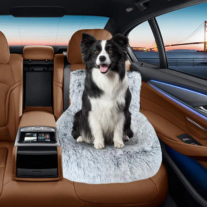 Plush Dog Car Seat Bed Booster Cushion for Pet Travel
