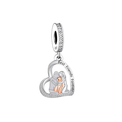 925 Silver Dog Charms Bracelet Bead for Pet Memorial
