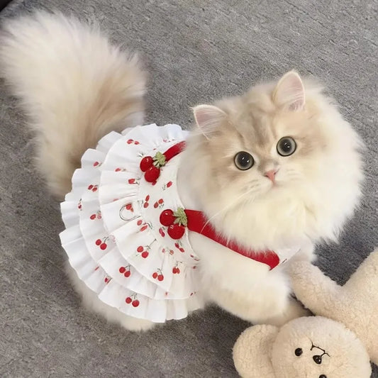 Vestito da Principessa Estivo Traspirante per Gatti e Cani di Piccola Taglia