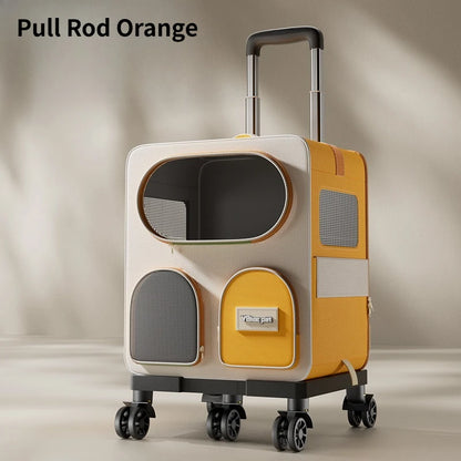 Zaino Trasportino Trolley Espandibile per Cani e Gatti