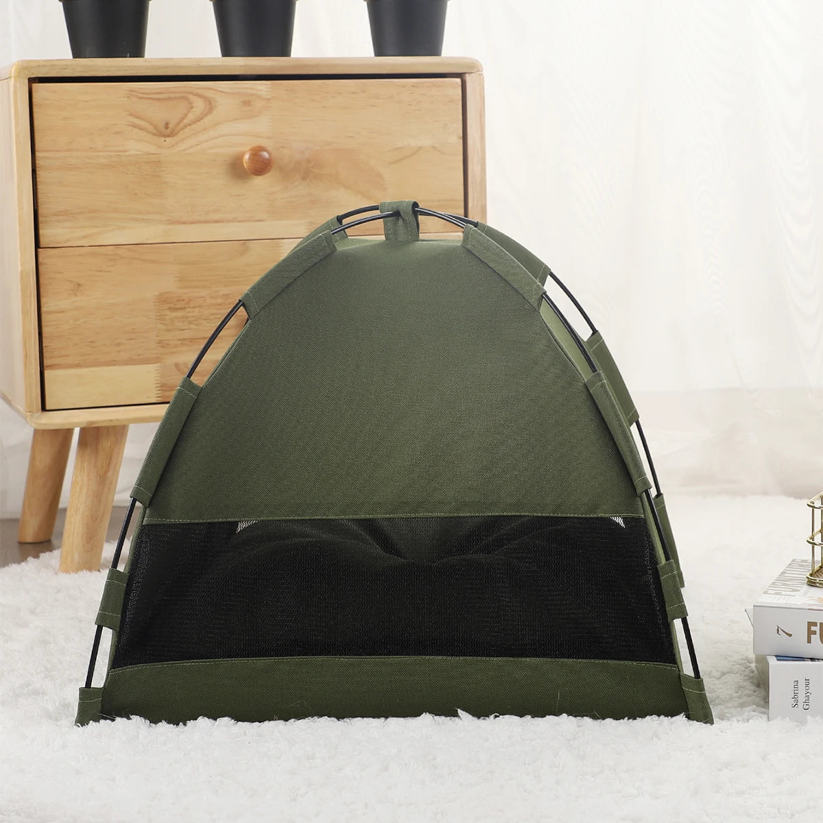 Cat Tent Bed Warm Winter Pet House Cozy Cushion