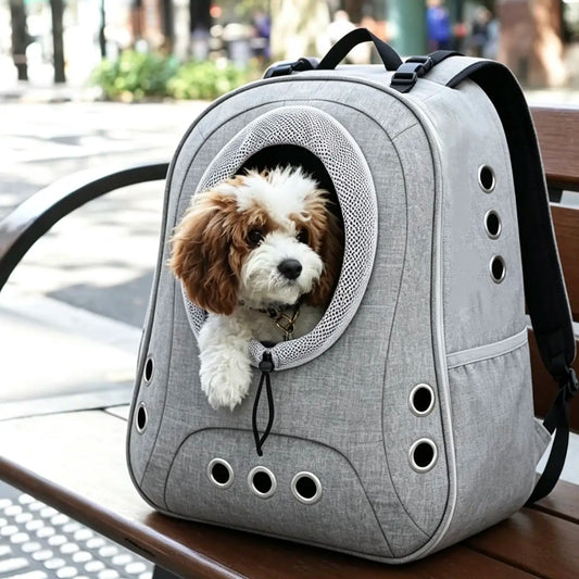 Breathable Pet Carrier Backpack with Head-Out Design