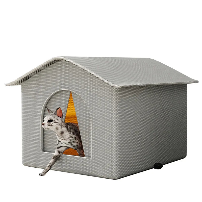 Waterproof Outdoor Pet House Warm Foldable Cat Dog Bed