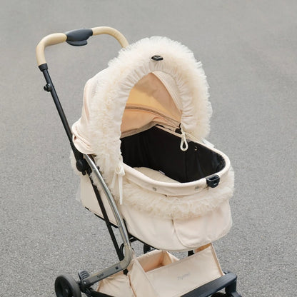 Lace Pet Stroller Cover Sunshade Mesh Washable