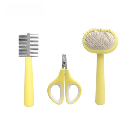 Kit Completo per Toelettatura di Cani e Gatti con Spazzola e Tagliaunghie