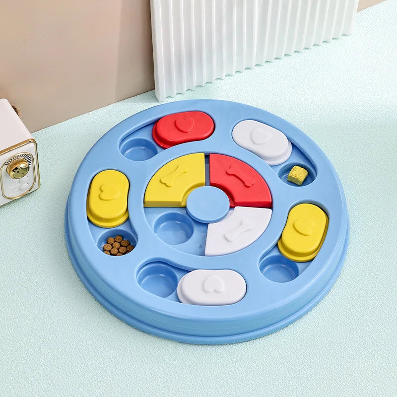 Smart Cat Puzzle Toy Slow Feeder Turntable Dispenser