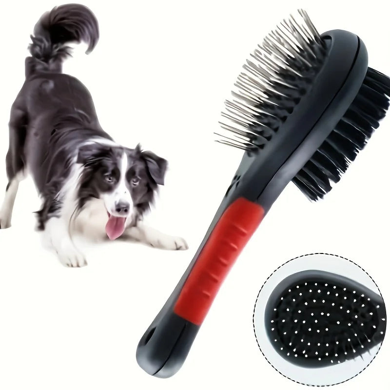 Double Sided Pet Grooming Brush Stainless Steel Comb