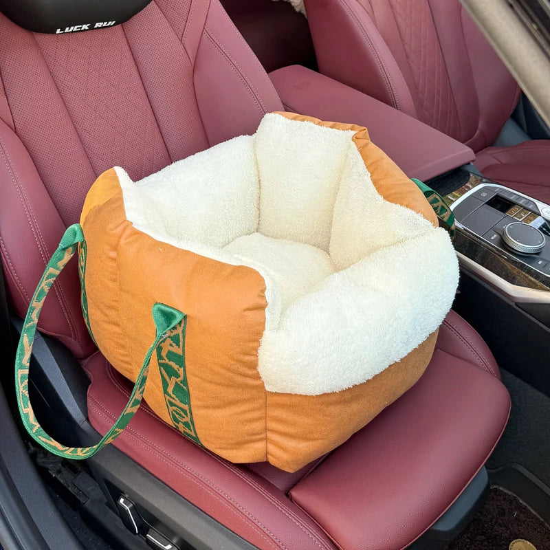 Elevated Pet Car Bed Booster Seat for Dogs & Cats