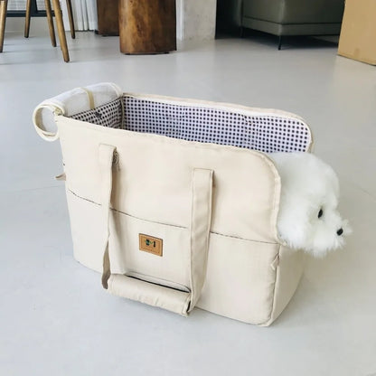 Portable Pet Crossbody Carrier Bag Breathable Dog Cat Travel Seat