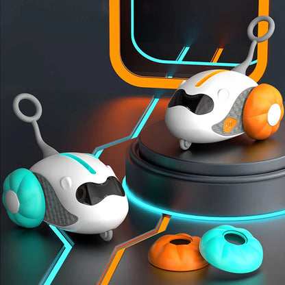 Automatic Rolling Cat Toy Car Remote Control Interactive