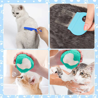 Kit da Toelettatura 8 Pezzi per Cani e Gatti