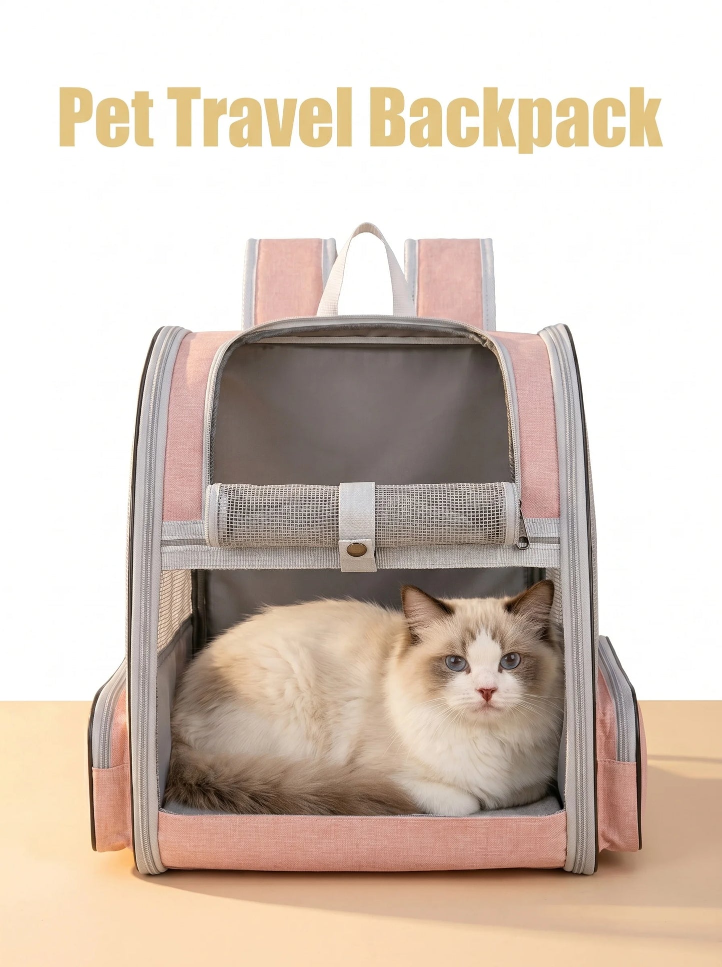 Zaino Trasportino Espandibile per Cani e Gatti
