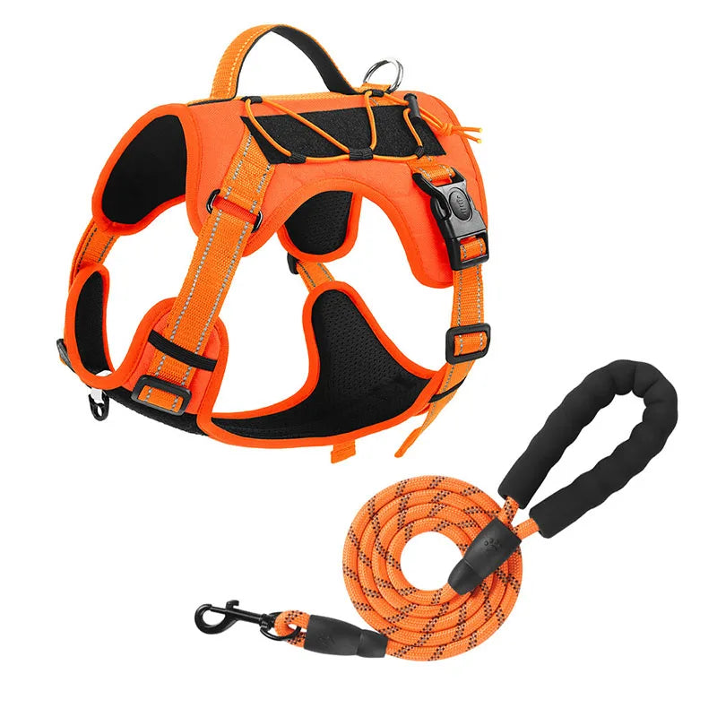 Reflective Tactical Dog Harness No Pull Adjustable Vest
