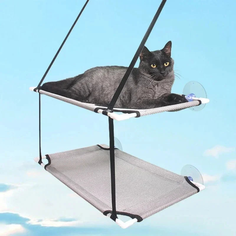 Cat Window Hammock Suction Cup Bed Breathable Mesh
