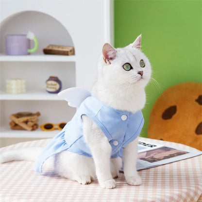 Vestito con Pettorina e Ali d'Angelo per Cani