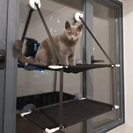 Cat Window Hammock Suction Cup Bed Breathable Mesh