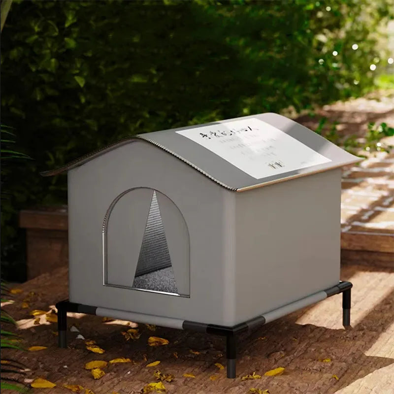 Waterproof Outdoor Pet House Warm Foldable Cat Dog Bed