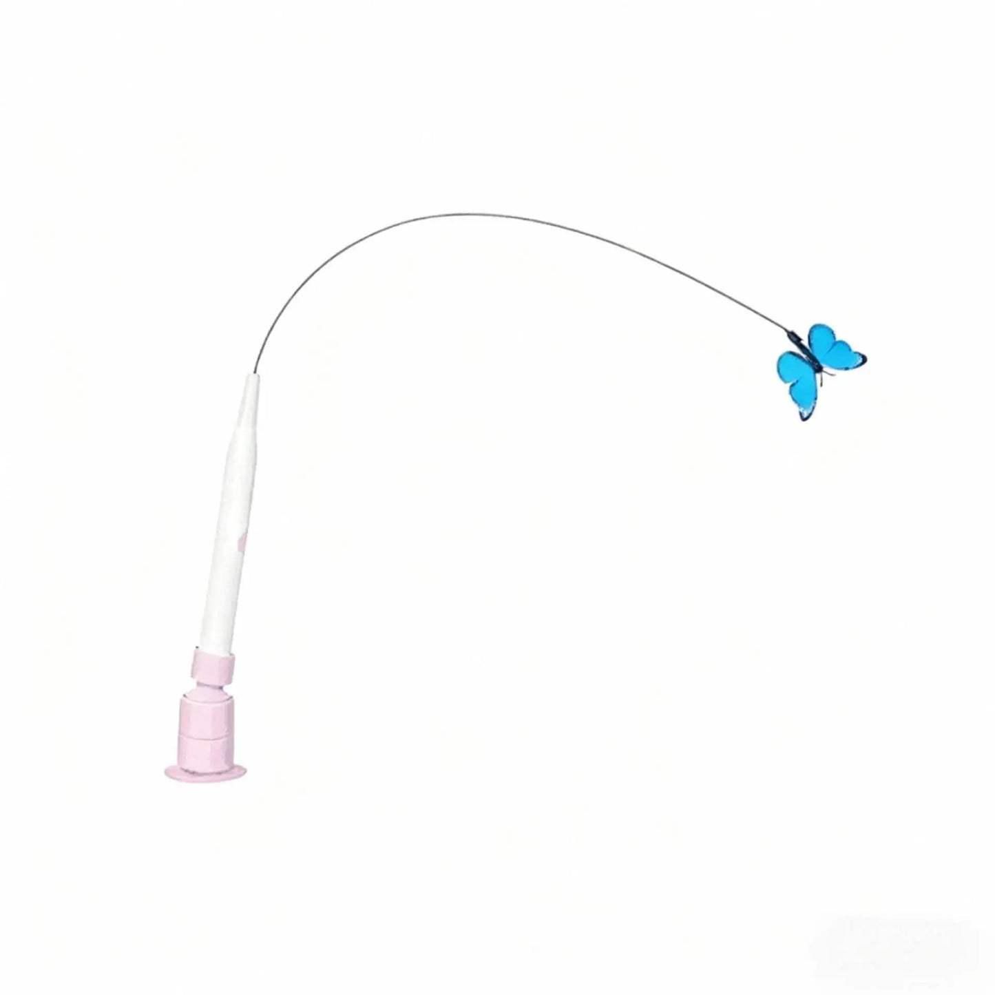 Electric Butterfly Cat Toy Suction Cup Interactive Teaser