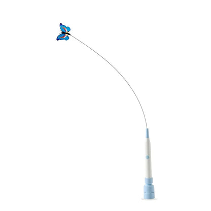 Electric Butterfly Cat Toy Suction Cup Interactive Teaser