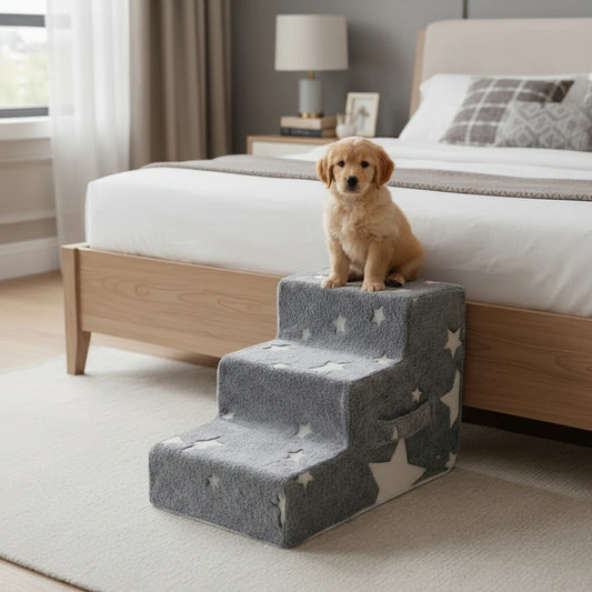 Dog Stairs Pet Ramp 3 4 Step Ladder Washable