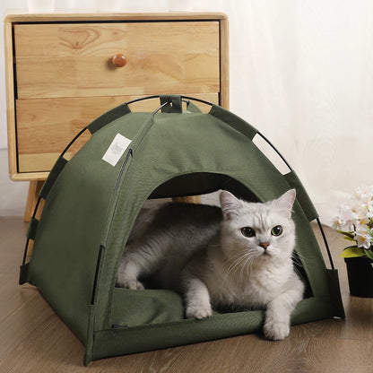 Cat Tent Bed Warm Winter Pet House Cozy Cushion