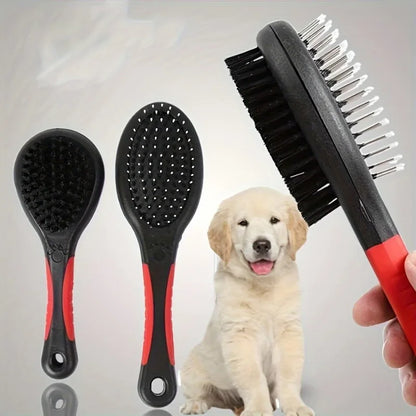 Double Sided Pet Grooming Brush Stainless Steel Comb