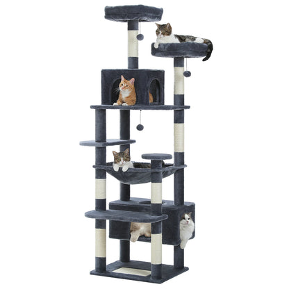 Large Cat Tree Tower with Hammock Condo Scratching Posts