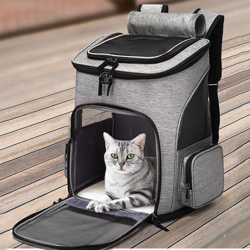 Zaino trasportino espandibile per gatti e cani piccoli fino a 6,5 kg