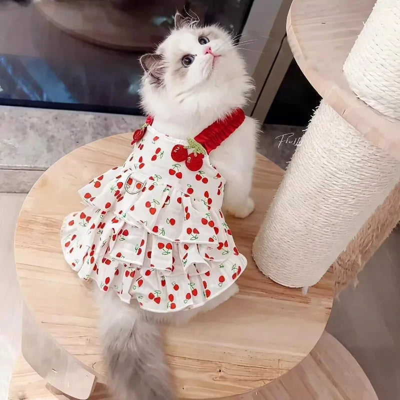 Vestito da Principessa Estivo Traspirante per Gatti e Cani di Piccola Taglia