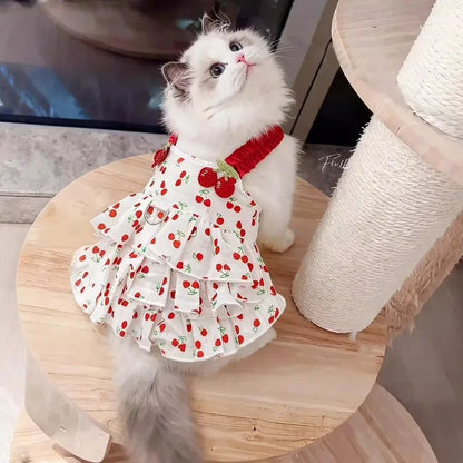 Vestito da Principessa Estivo Traspirante per Gatti e Cani di Piccola Taglia